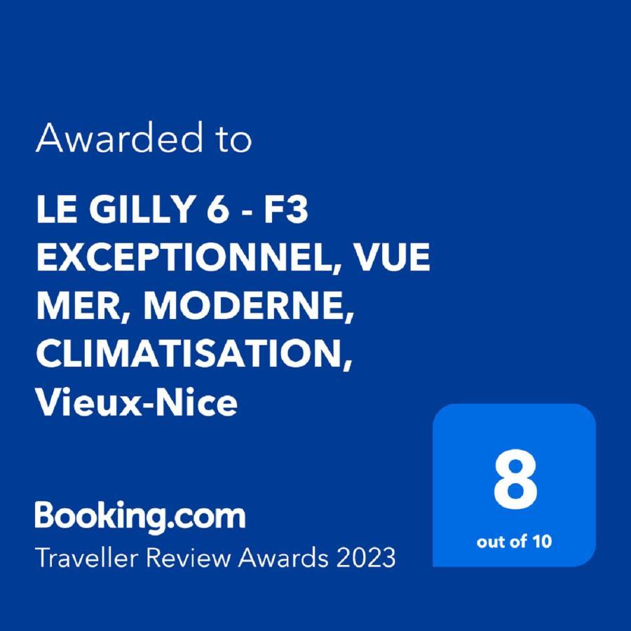 Le Gilly 6 - F3 Exceptionnel, Vue Mer, Moderne, Climatisation, Vieux-Nice Eksteriør bilde